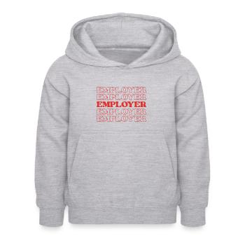 Leitender Vorgesetzter des Arbeitgebers - Kinder Hoodie - Hellgrau meliert - Vorne - AI Model Kid Female (0cm)