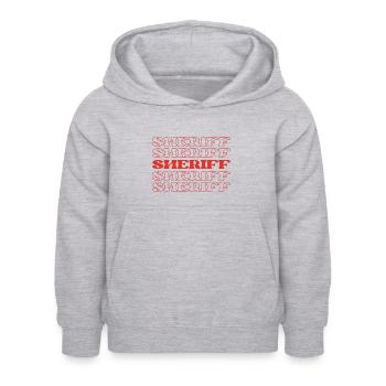 Sheriff Law Enforcement Officer Police Officer - Kids Hoodie - light heather grey - Front - AI Model Kid Female (0cm)