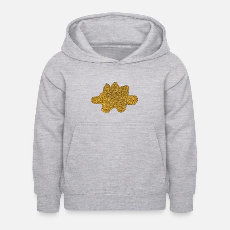 Pépite de stégosaure - Sweat à capuche Enfant - gris clair chiné