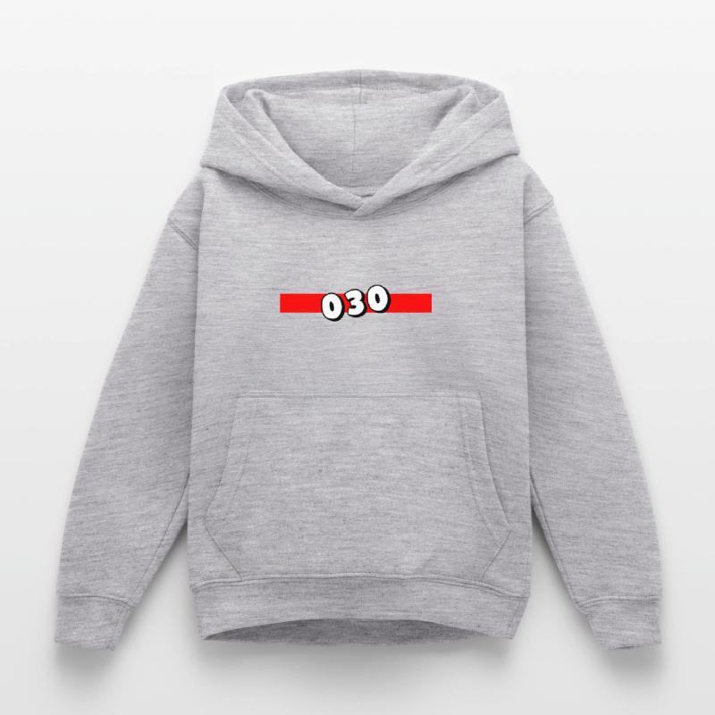030 - Null Drei Null - Berlin - Area Code - Phone Kids Hoodie