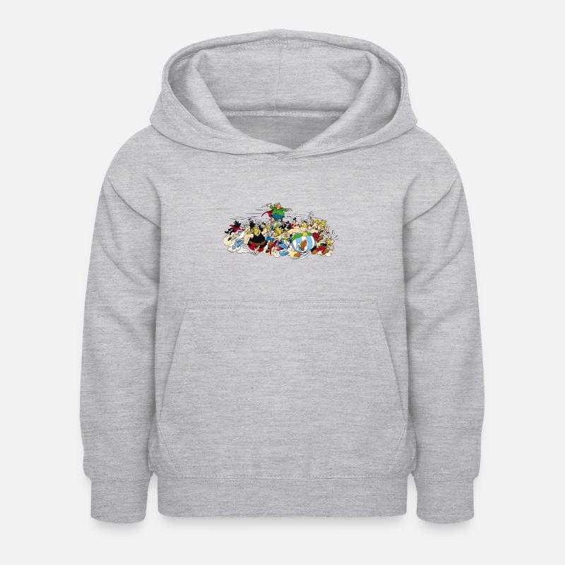 Astérix - Attaque! - Sweat à capuche Enfant - gris clair chiné