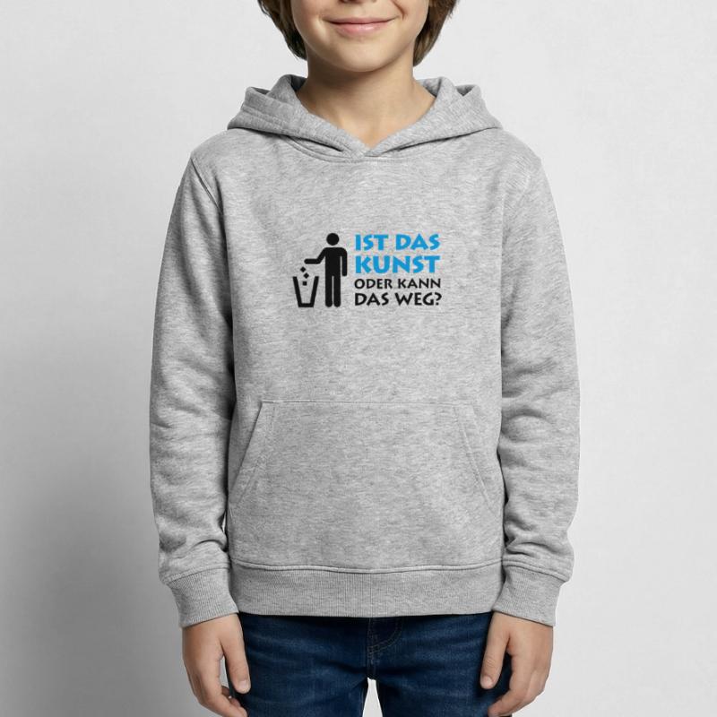 Ist das Kunst oder kann das weg? Museum Maler Müll Kinder Hoodie
