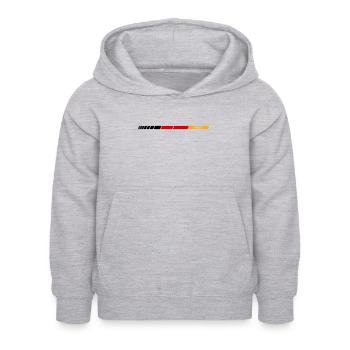 #GER - Sweat à capuche Enfant - gris clair chiné - Devant - AI Model Kid Female (0cm)
