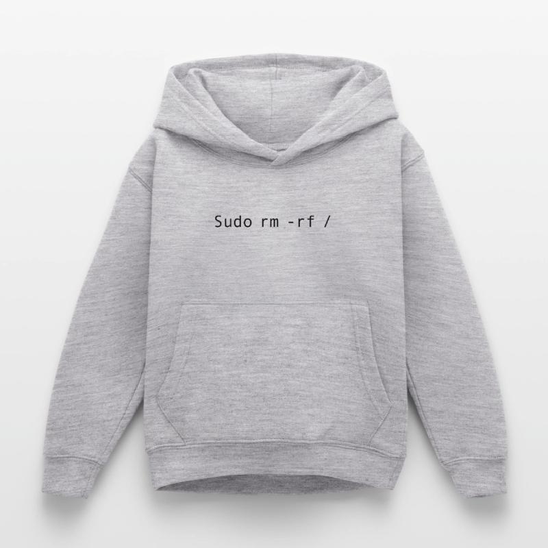Linux Coding Sudo rm -rf / Sweat à capuche Enfant