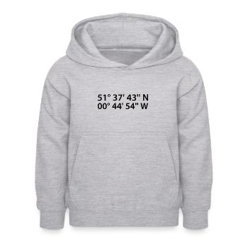 Coordonnées de High Wycombe - Sweat à capuche Enfant - gris clair chiné - Devant - AI Model Kid Female (0cm)