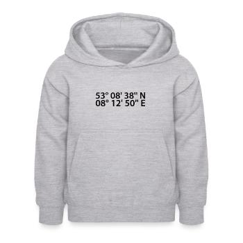 Oldenburg coordinates - Kids Hoodie - light heather grey - Front - AI Model Kid Female (0cm)