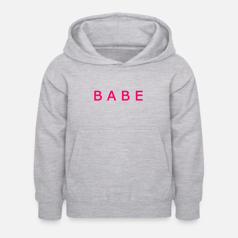 Babe - Sweat à capuche Enfant - gris clair chiné