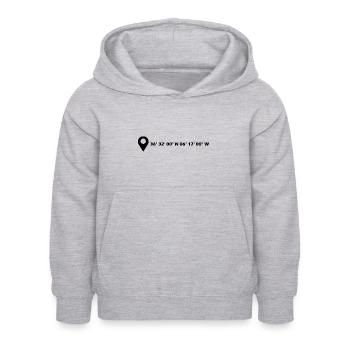 Coordonnées de Cadix - Sweat à capuche Enfant - gris clair chiné - Devant - AI Model Kid Female (0cm)