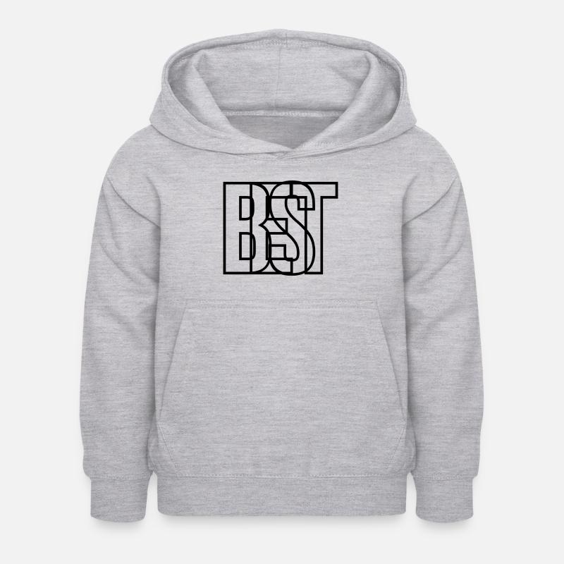 Le meilleur - Sweat à capuche Enfant - gris clair chiné