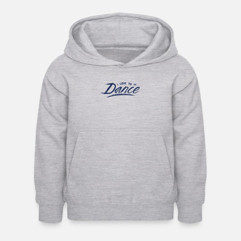 Danse - Sweat à capuche Enfant - gris clair chiné