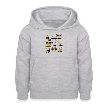 Großer Bruder 2021 - Kinder Hoodie - Hellgrau meliert - Vorne - AI Model Kid Female (0cm)