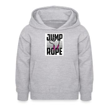 Jumping Rope Graphic Rope Jumping Rope Skipping Si - Kinder Hoodie - Hellgrau meliert - Vorne - AI Model Kid Female (0cm)