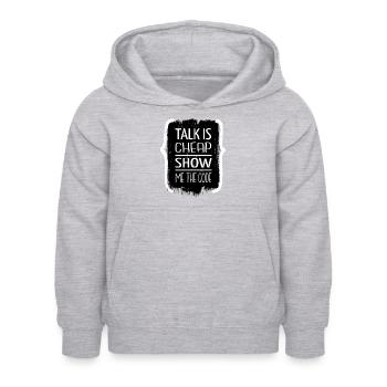 informatics nurse girl computer college student - Kids Hoodie - light heather grey - Front - AI Model Kid Female (0cm)
