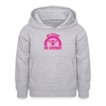 Rechte der Frauen Feministisch Ermächtigung Gesche - Kinder Hoodie - Hellgrau meliert - Vorne - AI Model Kid Female (0cm)
