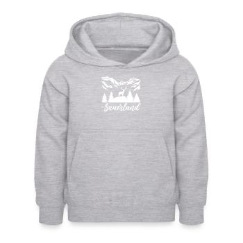 Sauerland - Kinder Hoodie - Hellgrau meliert - Vorne - AI Model Kid Female (0cm)