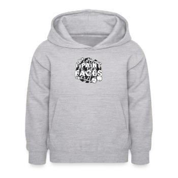 I Paint Faces Loves Cosmetologist Makeup Artists - Kids Hoodie - light heather grey - Front - AI Model Kid Female (0cm)