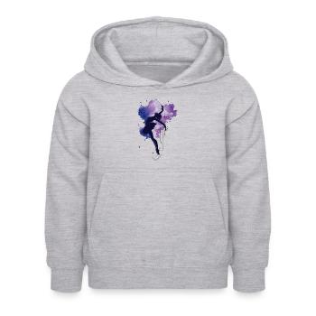 Ballet Dancer Dance Girl Ballerina - Kinder Hoodie - Hellgrau meliert - Vorne - AI Model Kid Female (0cm)