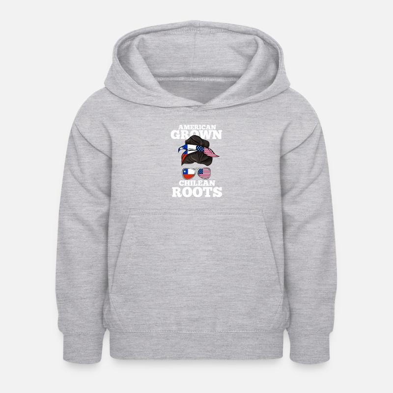 Chile - Kinder Hoodie - Hellgrau meliert