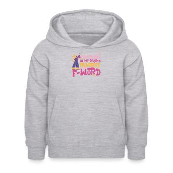 Feminist Feminist Is My Second - Kinder Hoodie - Hellgrau meliert - Vorne - AI Model Kid Female (0cm)
