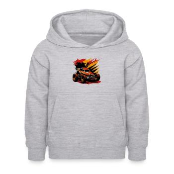 Rennwagen Autorennen Motorsport - Kinder Hoodie - Hellgrau meliert - Vorne - AI Model Kid Female (0cm)