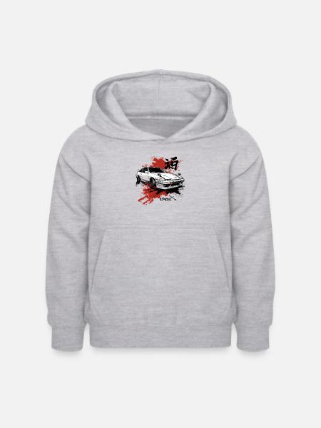 JDM Auto Sport Rennsport Anime Street Racer - Kinder Hoodie - Hellgrau meliert