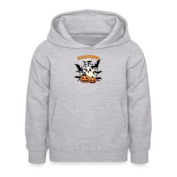 Süßes Halloween Vibes Unisex Kinder T-Shirt - Kinder Hoodie - Hellgrau meliert - Vorne - AI Model Kid Female (0cm)