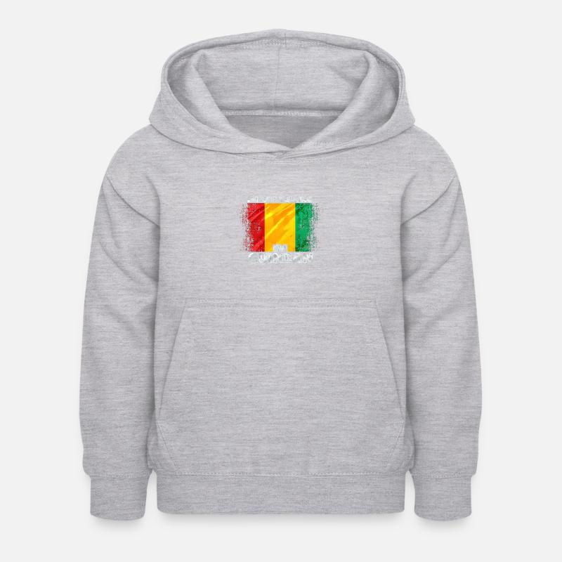 Guinée - Sweat à capuche Enfant - gris clair chiné