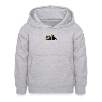Wild Pine Sonnenuntergang - Kinder Hoodie - Hellgrau meliert - Vorne - AI Model Kid Female (0cm)