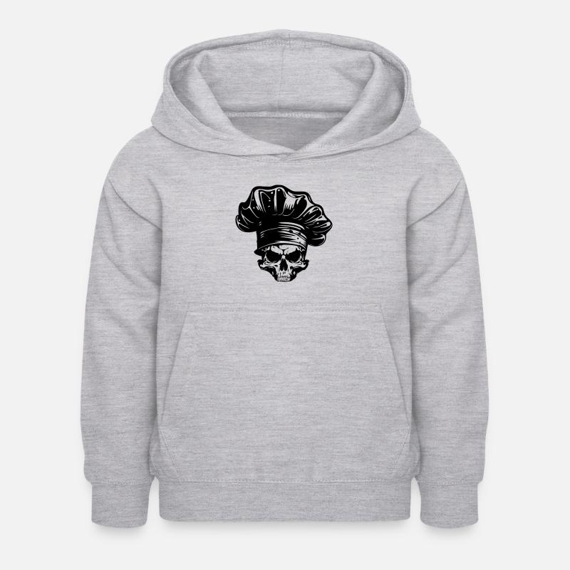 Chef Skeleton Chef - Sweat à capuche Enfant - gris clair chiné