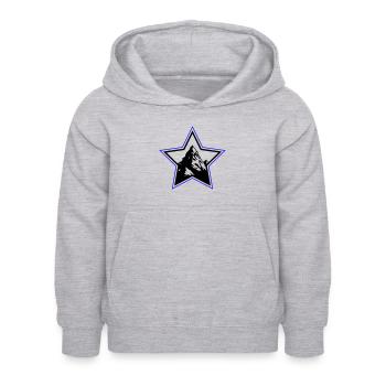 Berge Symbol Stern - Kinder Hoodie - Hellgrau meliert - Vorne - AI Model Kid Female (0cm)