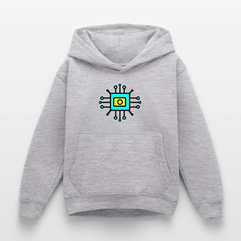 Chip Digital Computer Sensor Kinder Hoodie