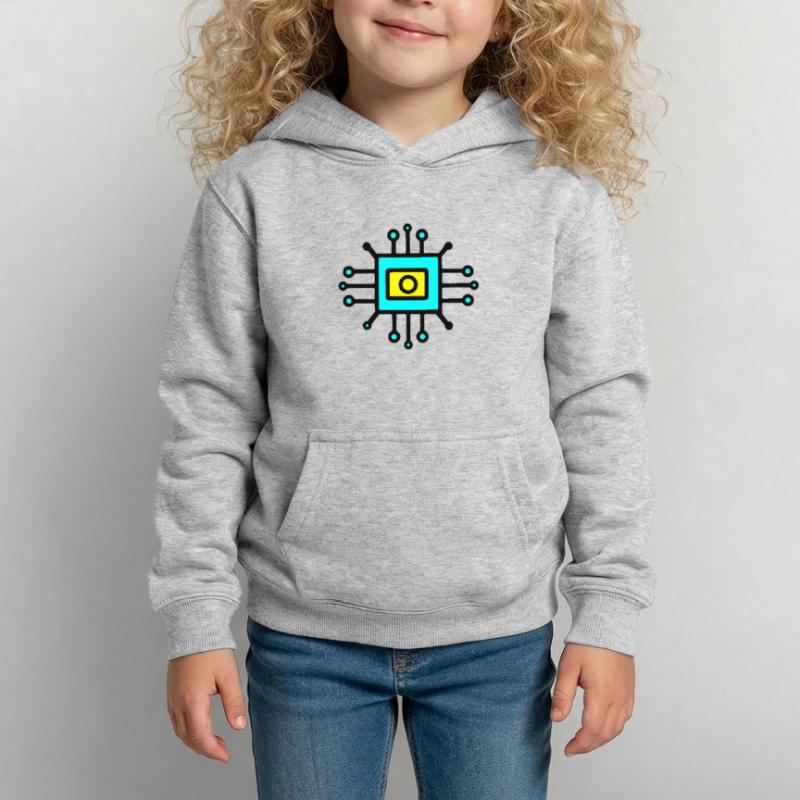 Chip Digital Computer Sensor Kinder Hoodie