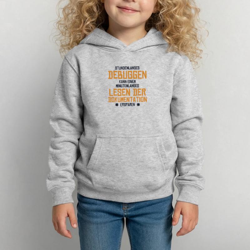 Stundenlanges Debuggen Softwareingenieur Coder Kinder Hoodie