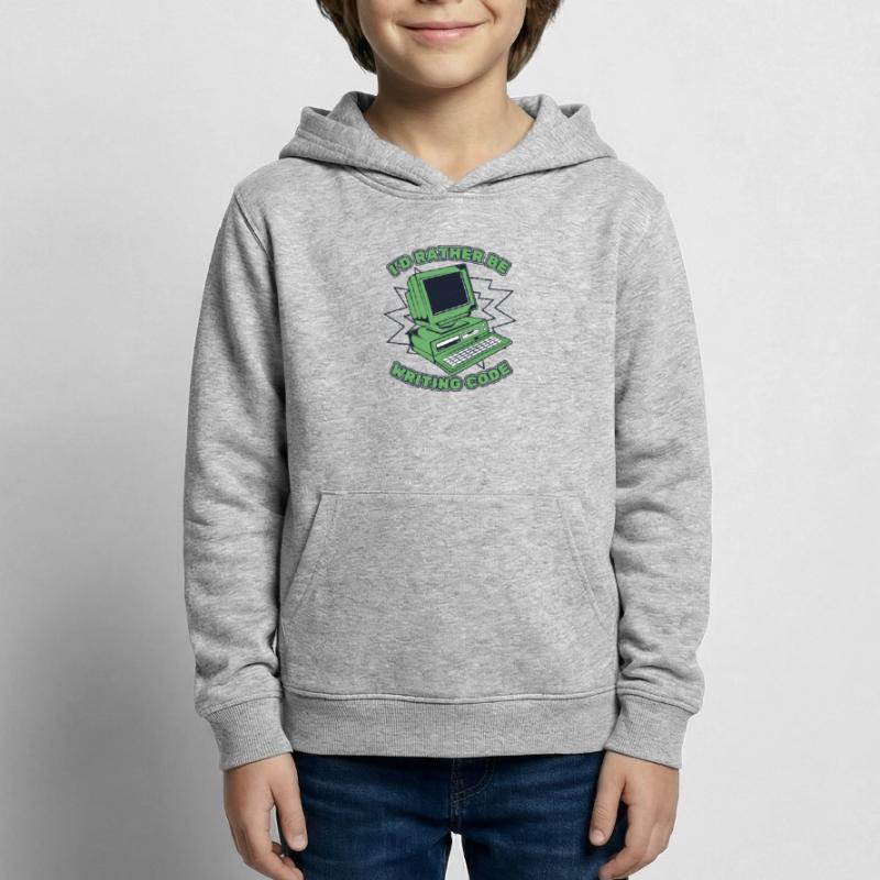 I'd Rather Be Writing Code Developer Coder Kinder Hoodie
