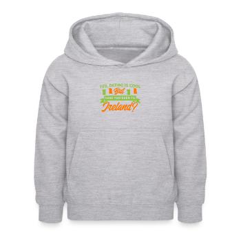 Irish Flag Ireland Irish Roots Gift - Kids Hoodie - light heather grey - Front - AI Model Kid Female (0cm)