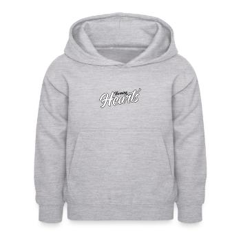 Cœurs brûlants - Sweat à capuche Enfant - gris clair chiné - Devant - AI Model Kid Female (0cm)