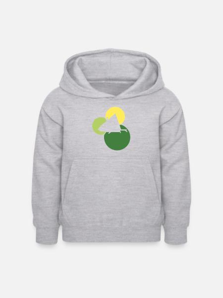 Camping Camping Modern - Kinder Hoodie - Hellgrau meliert