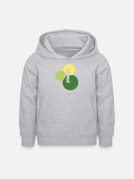 Buch Writing Leseratte - Kinder Hoodie - Hellgrau meliert