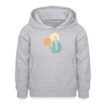 Enseignant du primaire Enseignant - Sweat à capuche Enfant - gris clair chiné - Devant - AI Model Kid Female (0cm)