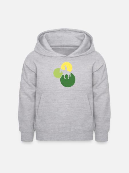 Cowboy Lasso - Kinder Hoodie - Hellgrau meliert