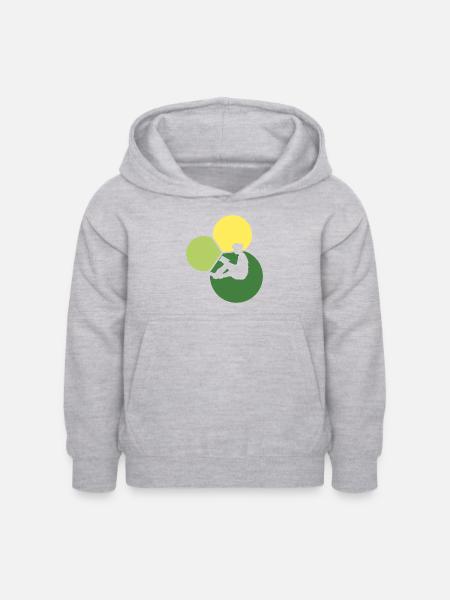 Leseratte Autor - Kinder Hoodie - Hellgrau meliert