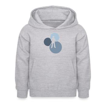 Selle Western - Sweat à capuche Enfant - gris clair chiné - Devant - AI Model Kid Female (0cm)