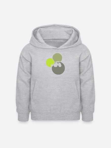 Bauer Hof Mähdrescher - Kinder Hoodie - Hellgrau meliert