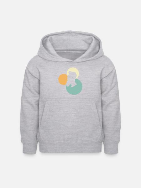 Bart Sir Schnurrbart - Kinder Hoodie - Hellgrau meliert