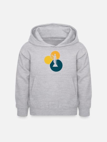 Richter Recht - Kinder Hoodie - Hellgrau meliert