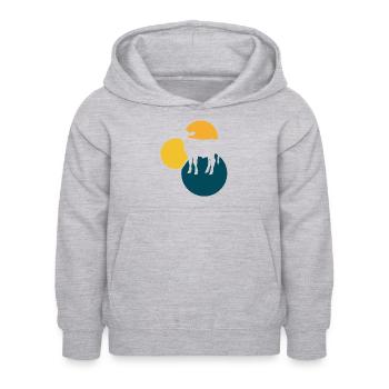 Vegan Animal Rights Veganerin - Kinder Hoodie - Hellgrau meliert - Vorne - AI Model Kid Female (0cm)