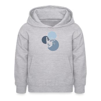 Rest Chill Entspannen - Kinder Hoodie - Hellgrau meliert - Vorne - AI Model Kid Female (0cm)