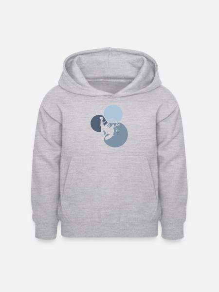 Rest Chill Entspannen - Kinder Hoodie - Hellgrau meliert