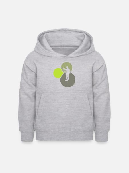 Richter Absatz Recht - Kinder Hoodie - Hellgrau meliert