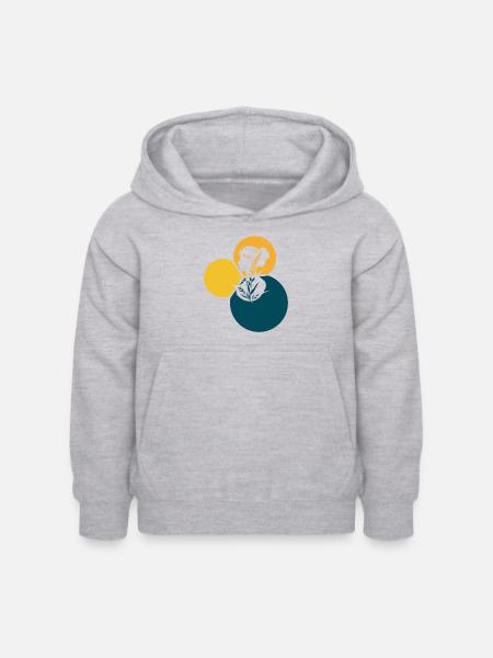 Vegan Pflanzlich Veganerin - Kinder Hoodie - Hellgrau meliert